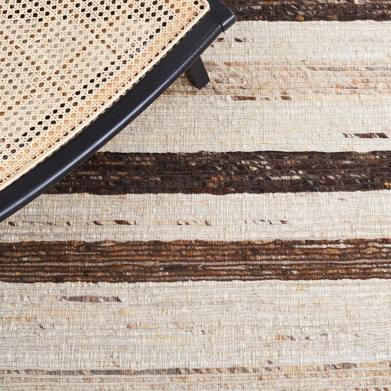 SAFAVIEH Handmade Marbella Admira Stripe Wool Rug