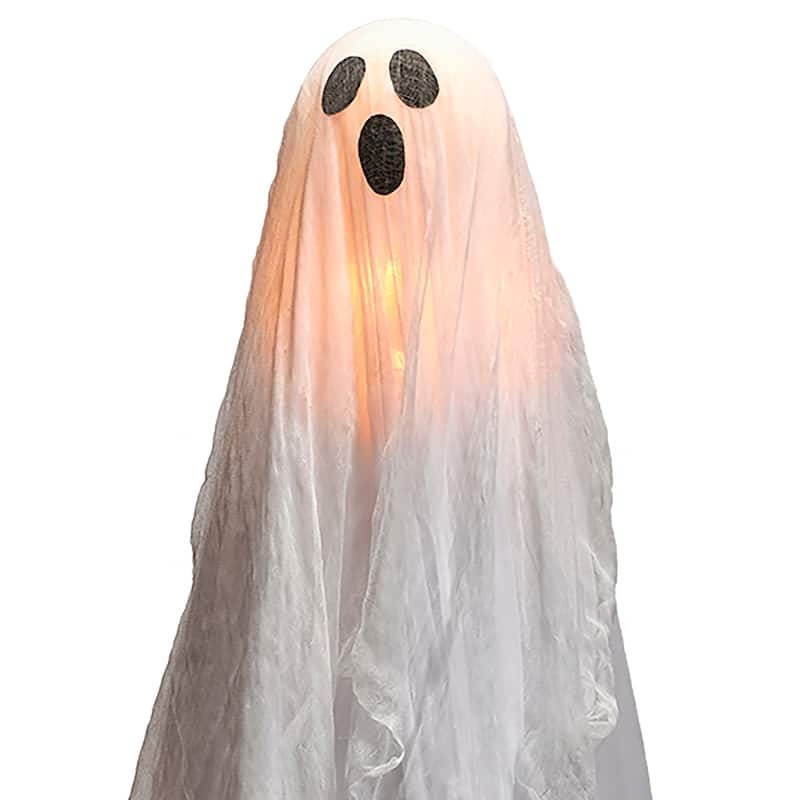 35" Glowing Ghost on Stake