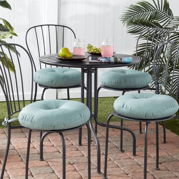 Outdoor15inch Round Bistro Chair Cushion (Set of 4) On Sale Bed
