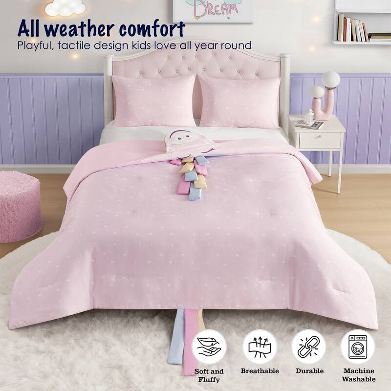 3D Animal Juvenile Comforter Set