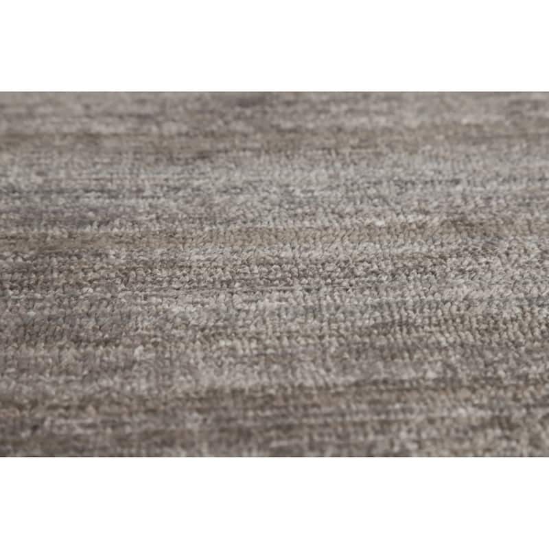 Hand Knotted Oriental 100% Wool Carpet Tribal Tribal Greys & Charcoal Gabbeh Area Rug - 11' 4'' X 8' 11''