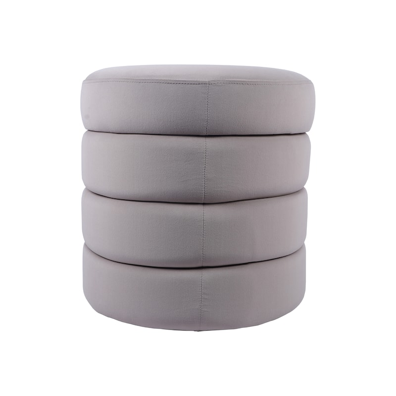 Velvet Storage Ottoman Bench MDF Frame Modern Living Room Bedroom