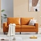 preview thumbnail 1 of 2, Modern Style 3 Seat Sofa PU Leather Upholstered Couch Furniture Brown