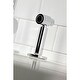 preview thumbnail 4 of 15, Kingston Brass Continental Single-Handle Kitchen Faucet with Brass Sprayer