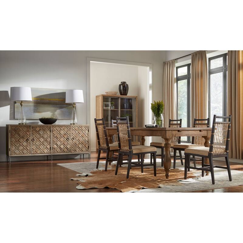 Fender String Mahogany Upholstered Dining Chair, Black
