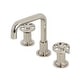 preview thumbnail 1 of 3, Kingston Brass Belknap Deck Mount Widespread Bathroom Faucet Polished Nickel