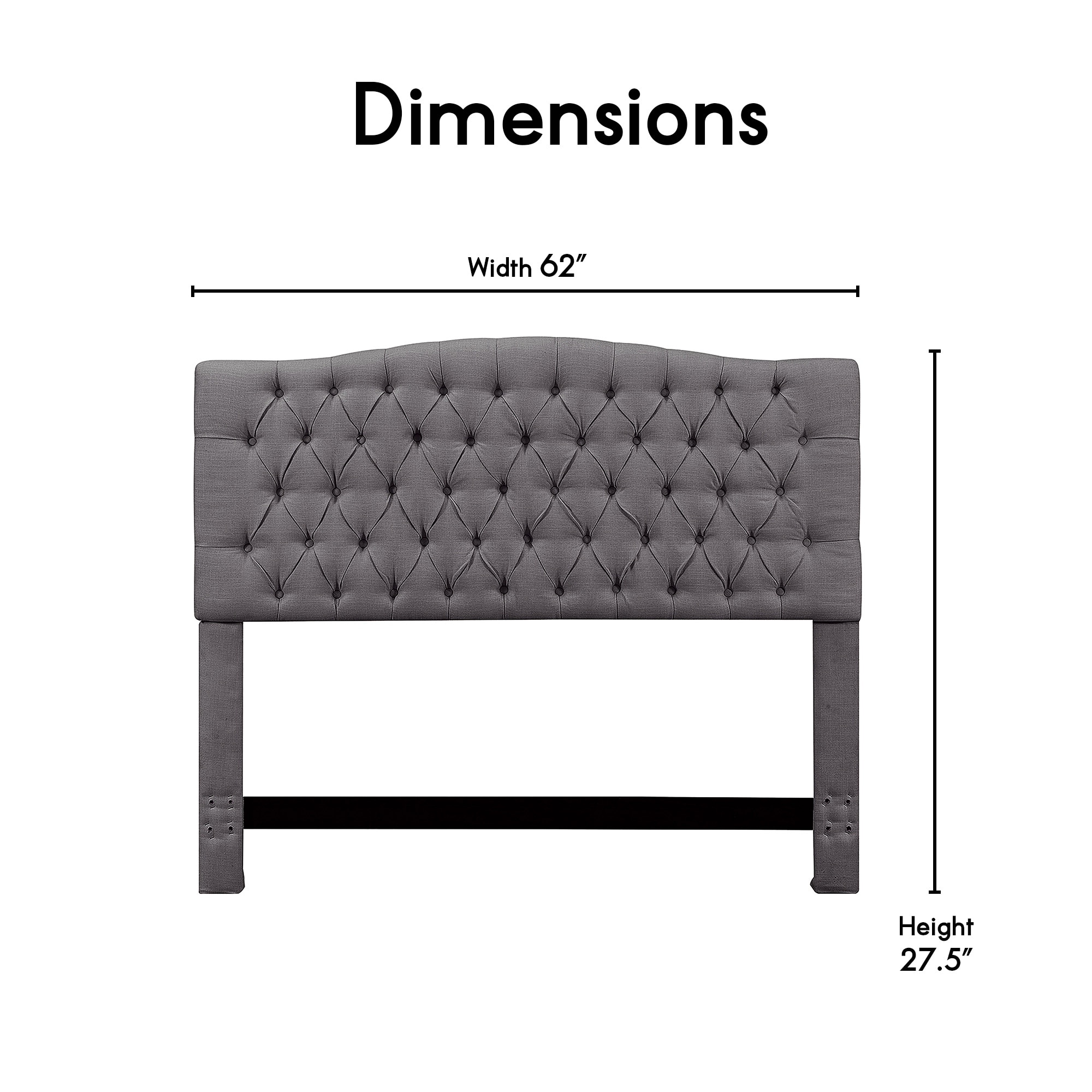 Elle decor cheap celeste tufted headboard