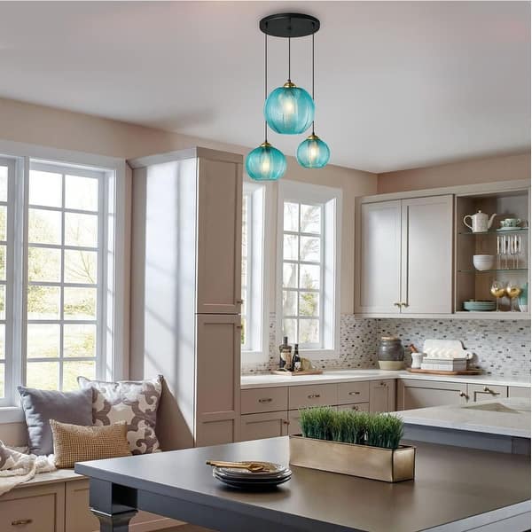 Modern Adjustable Pendant Light Fixtures Over Kitchen Island Light