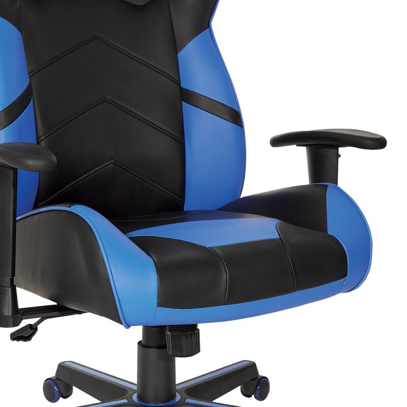 Vapor Gaming Chair in Faux Leather with Color Accents