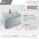 preview thumbnail 20 of 26, STYLISH 22 inch Stainless Steel 16G Workstation Undermount Kitchen Sink - 22" x 19" x 10"