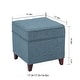 preview thumbnail 5 of 149, Adeco Square Storage Ottoman 17 inch Footstool