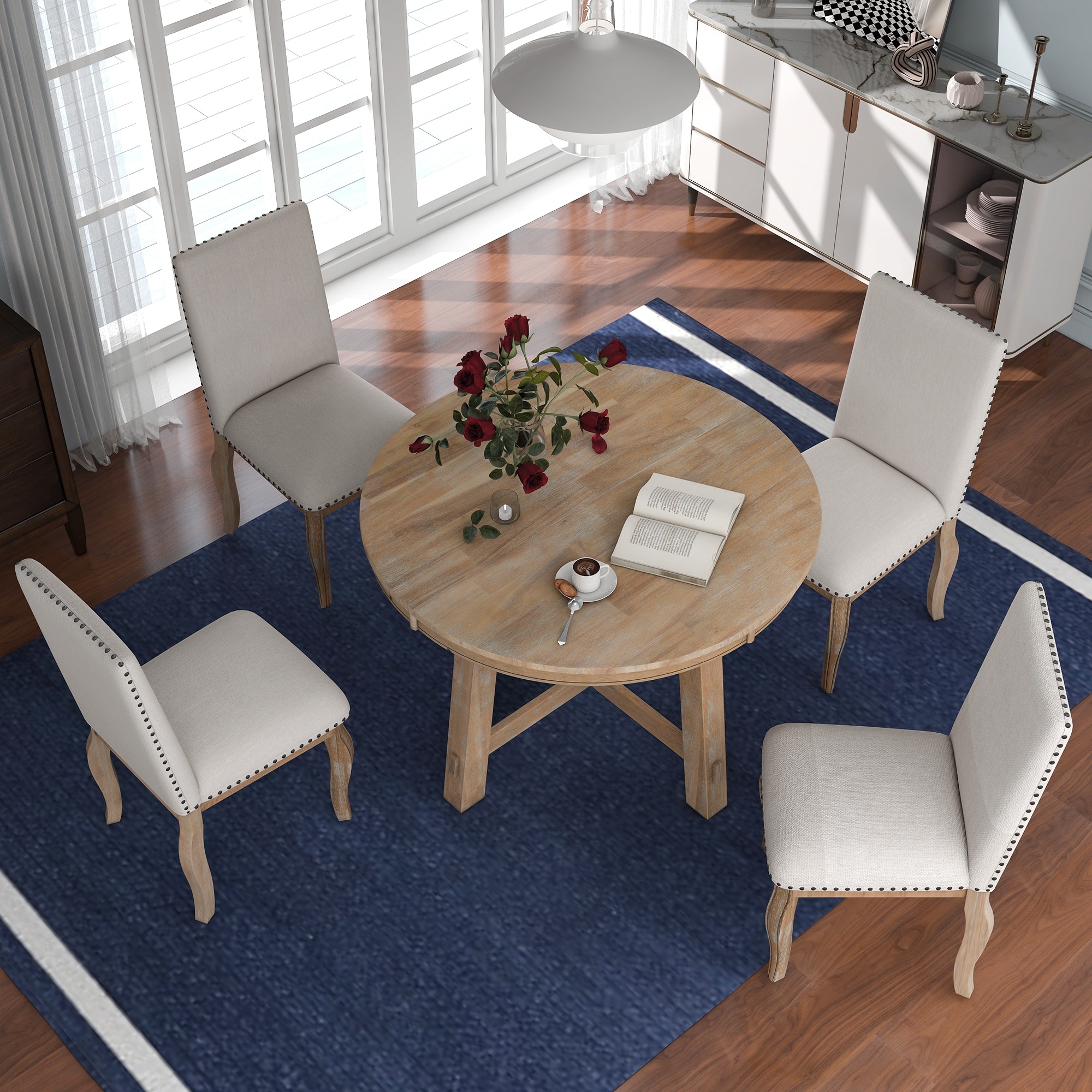 42 inch sales extendable dining table