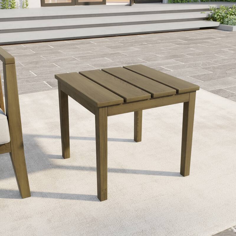 Outdoor Teak Solid Wood Patio Furniture Set Loveseat Armchair Table Collection