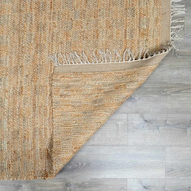 Hauteloom Lonut Jute Living Room, Bedroom Area Rug - Light Brown, Brown - 2' x 3'