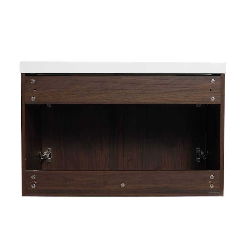BNK 24"/30"/36" Single Sink Bathroom Vanity with Soft Close Door, Modern Floating Vanity