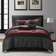 preview thumbnail 1 of 33, Nanshing Ester Red and Black 7-Piece Comforter Set