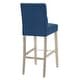 preview thumbnail 24 of 29, Carter 29" Button Tufted Bar Stool (Set of 2) Antique Gray Finish