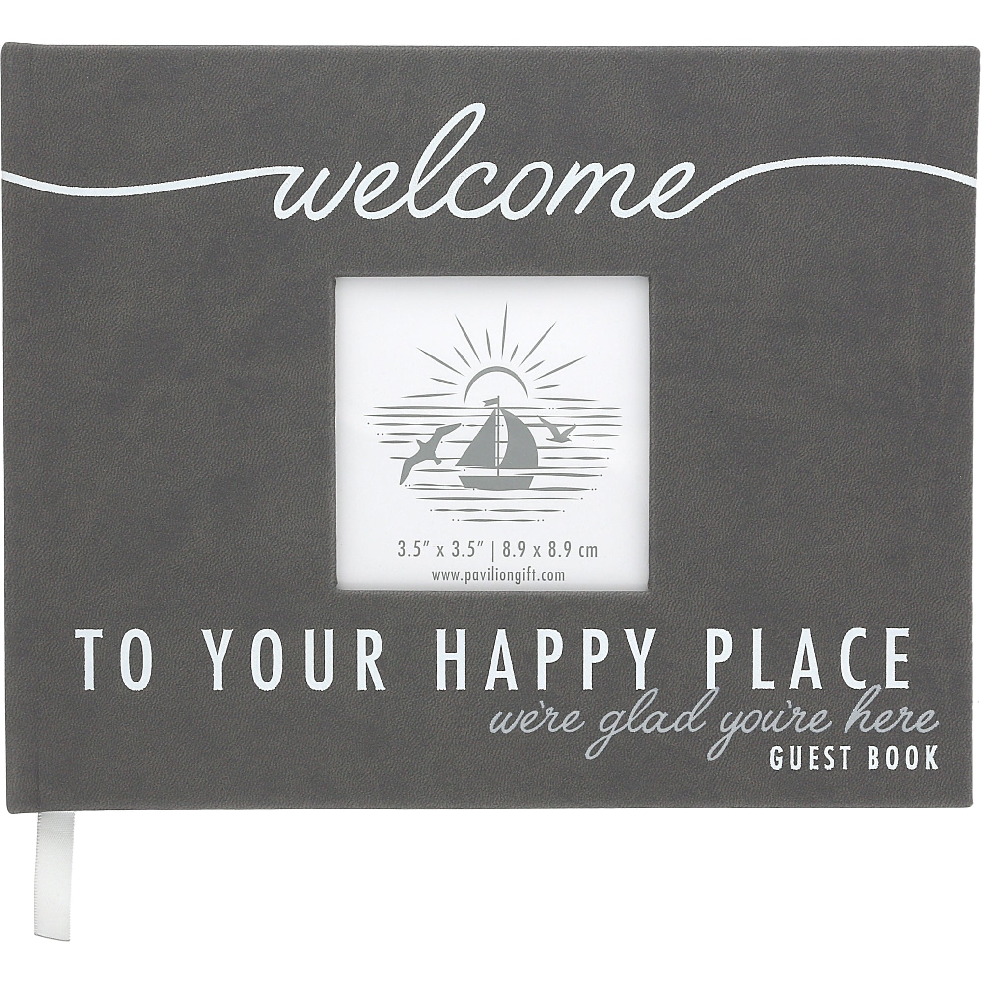 Pavilion Welcome To Your Happy Place Guest Book - 9" x 7"
