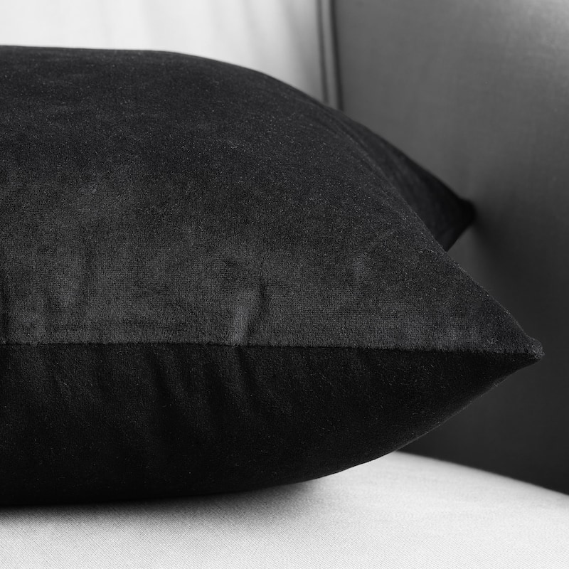 Exclusive Fabrics Signature Velvet Cushion Cover (Set of 2)