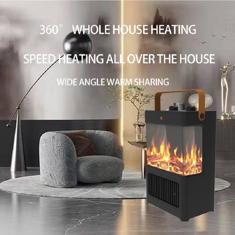 Energy-Saving Vertical Electric Heater with Adjustable Air and Temperature Settings - N/A