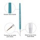 preview thumbnail 4 of 4, Detailing Paint Brush 0.39" Bristle Length with Blue Wood Handle 4Pcs