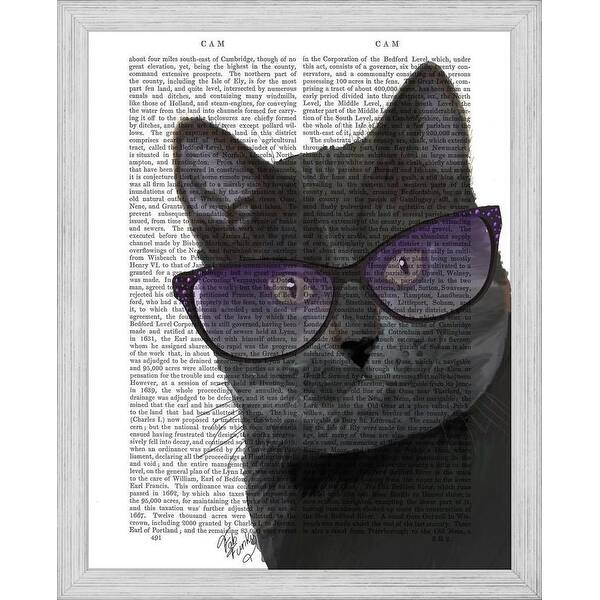 Shop Easy Art Prints Fab Funky S Black Cat With Sunglasses