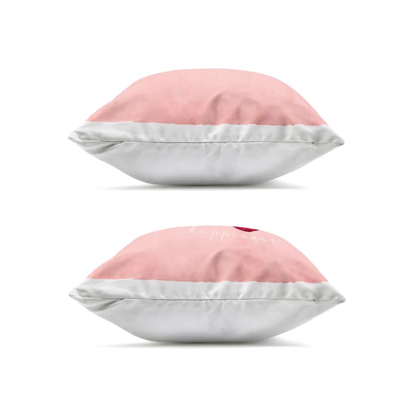 Stupell Happiness & Love Disco Fruits Printed Outdoor Throw Pillow Design by Kim Allen (Set of 2)