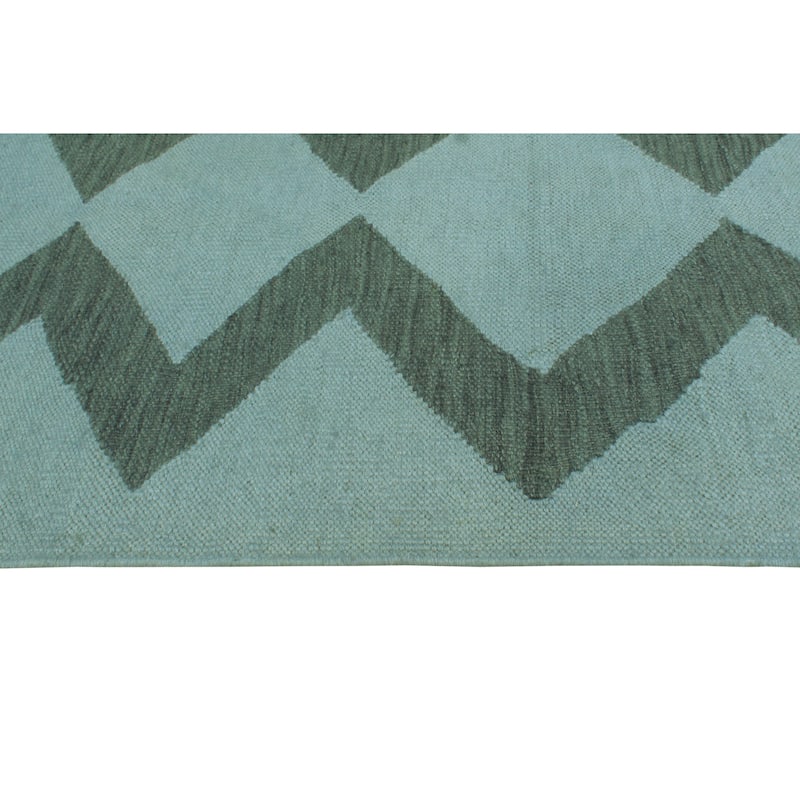 Noori Rug Overdyed Flatweave Amber Grey/Drk. Grey Rug - 6'9" x 8'5"