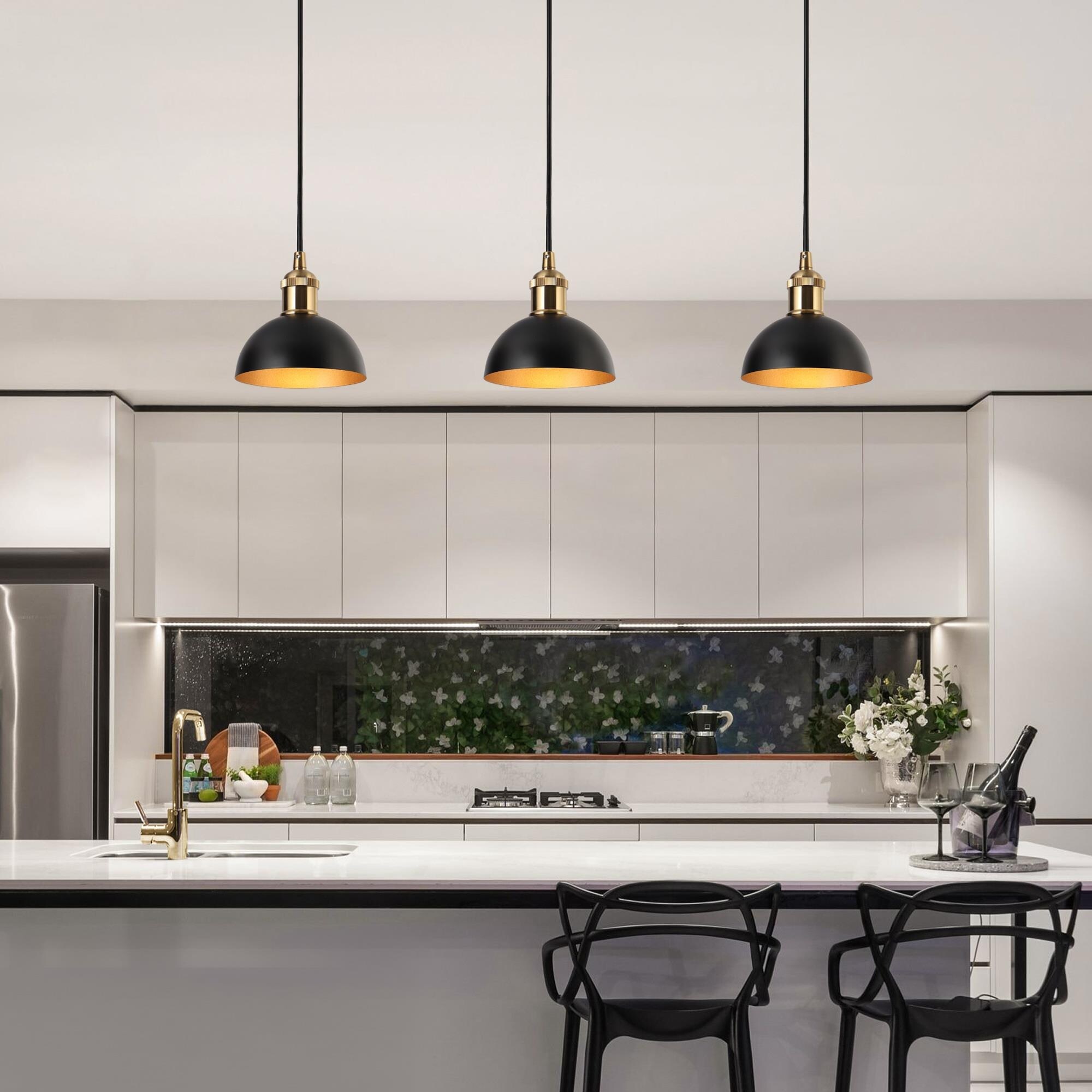 Black pendant light modern discount