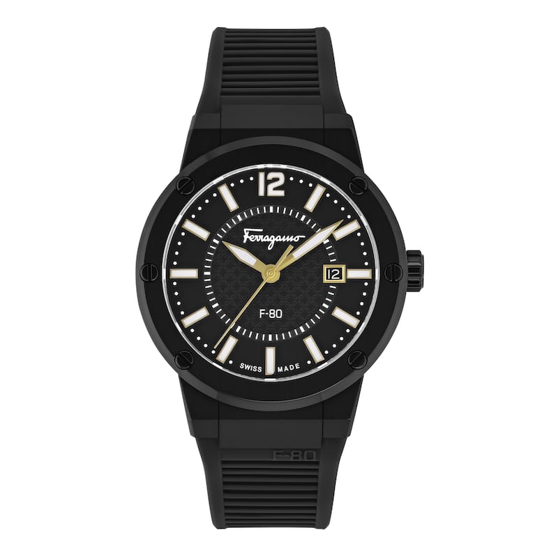Ferragamo Men's F-80 44mm Quartz Watch SFHY01622 - Black - N/A