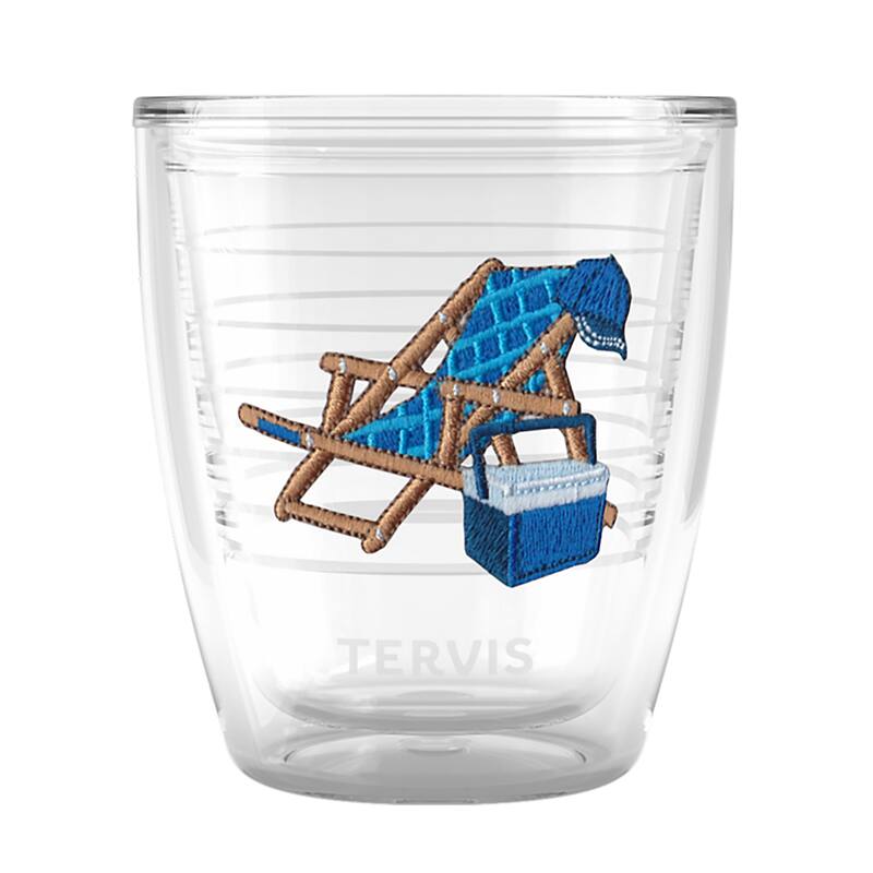 Tervis Barefoot Beach Collection Cool Blue Cooler Made in USA Double Walled Insulated Travel Tumbler, Cool Blue Cooler - 12oz - 12oz