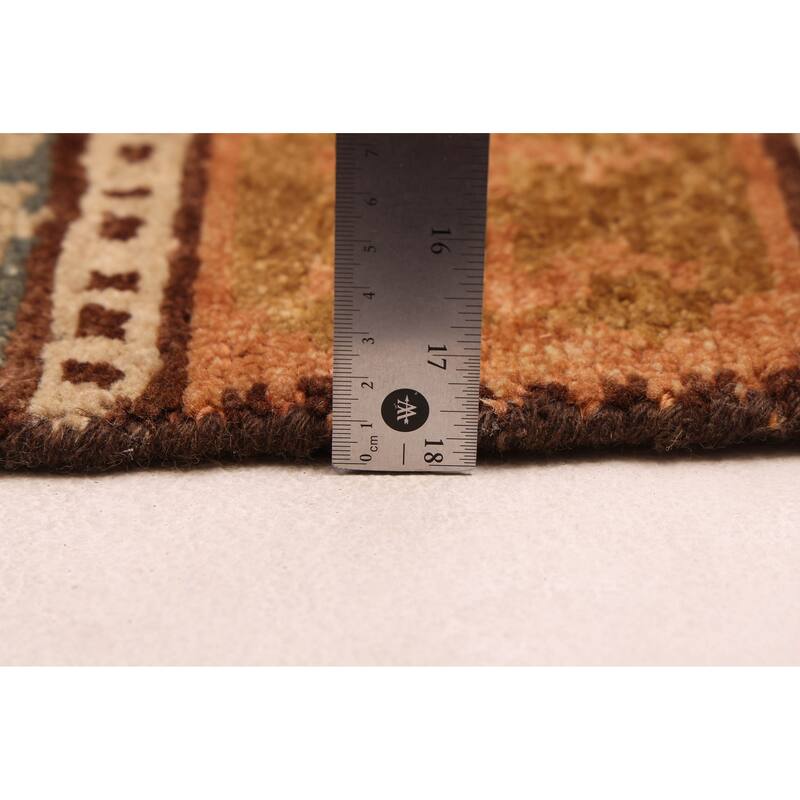 ECARPETGALLERY Hand-knotted Opulence Light Brown Wool Rug - 2'11 x 4'11