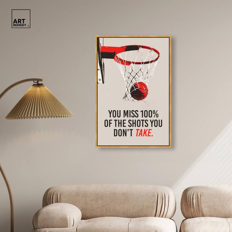 The Shots You Take Hoop Canvas by Art Remedy