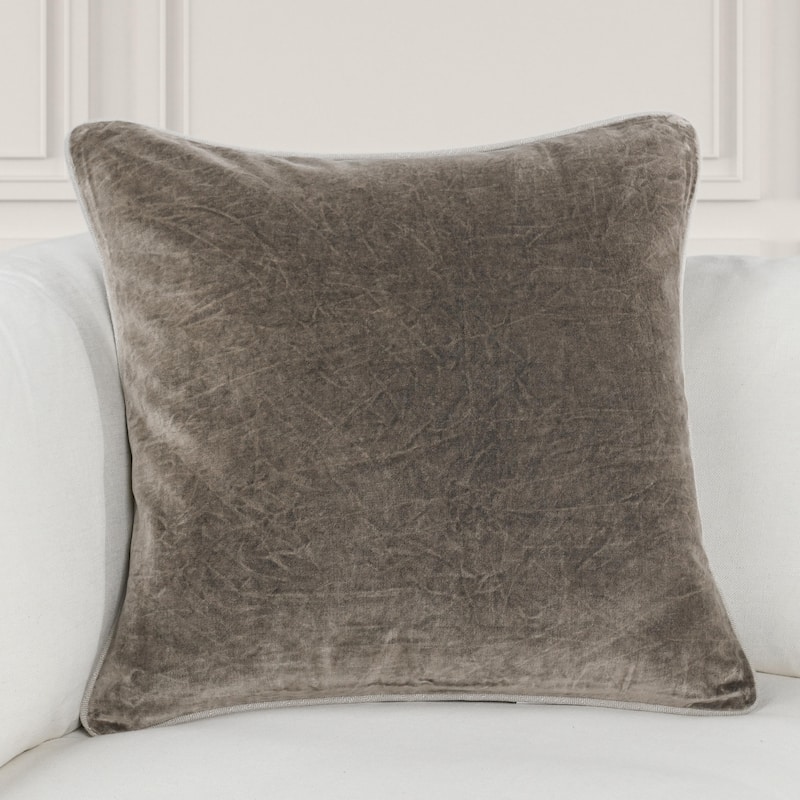 Villa by Classic Home Harriet Velvet Throw Pillow