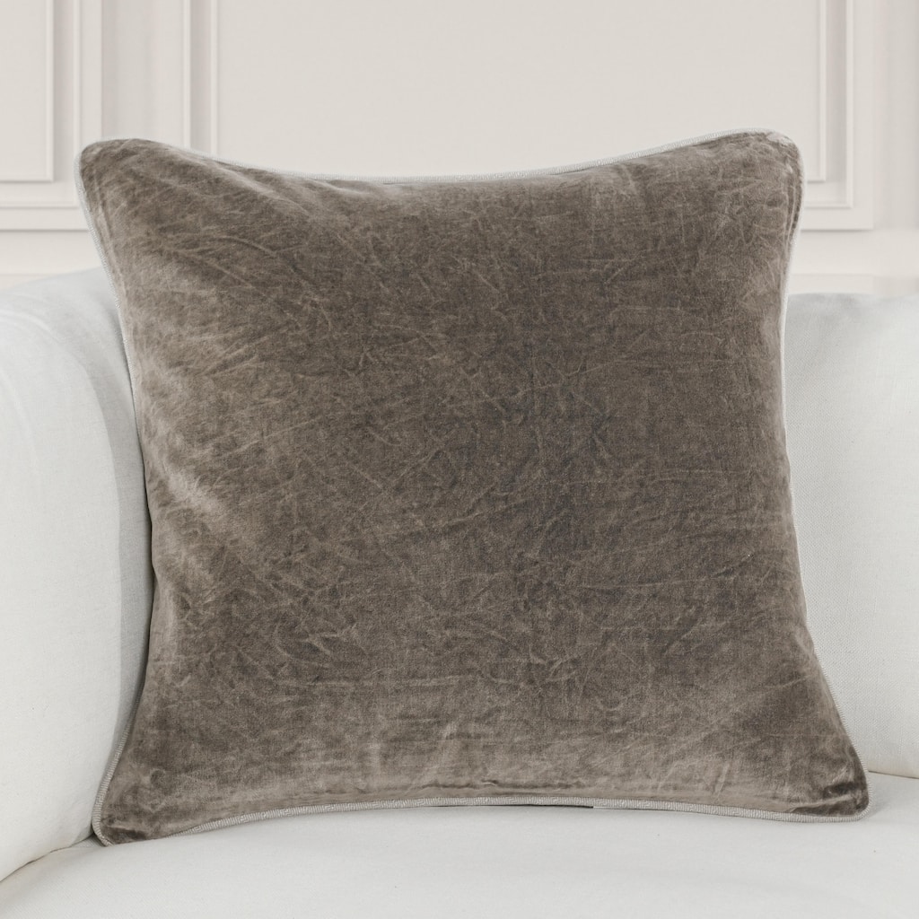 Villa by Classic Home Harriet Velvet Throw Pillow
