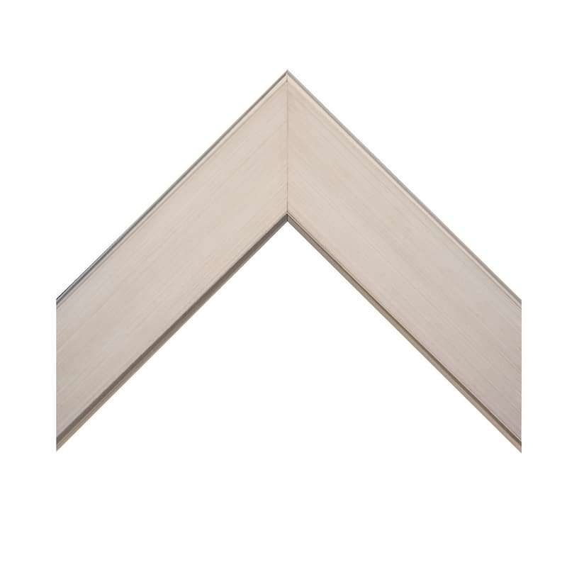 Frame My Mirror Antique Satin Nickel Framed Wall Mirror, Meade Design
