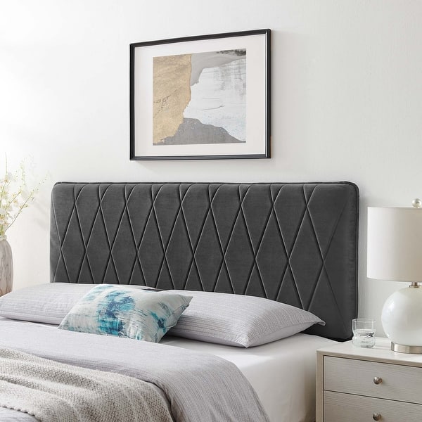 slide 2 of 58, Leila Performance Velvet King/California King Headboard