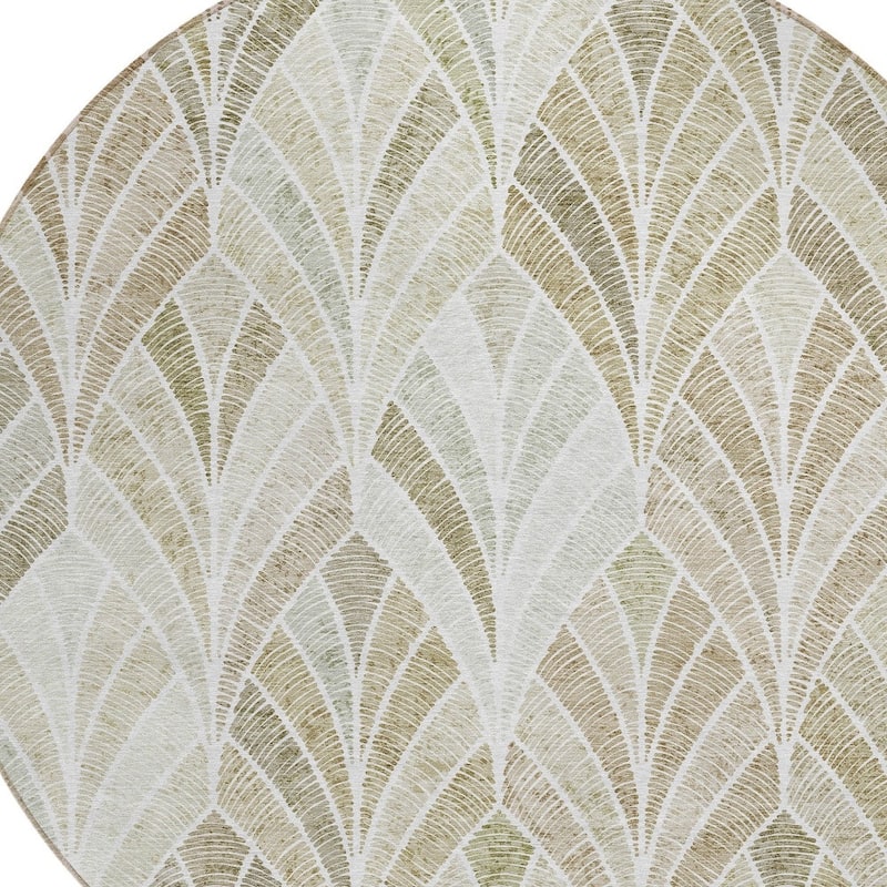 HomeRoots Geometric Transitional Rectangle Outdoor Rug