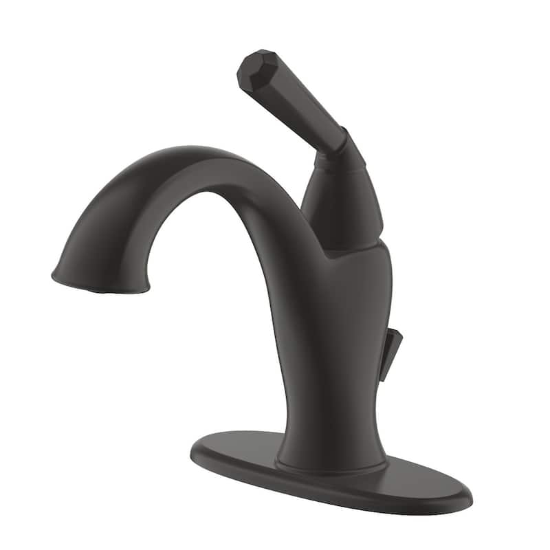 UltraFaucets Z Collection Single-Handle Lavatory Faucet - Matte Black UF35217