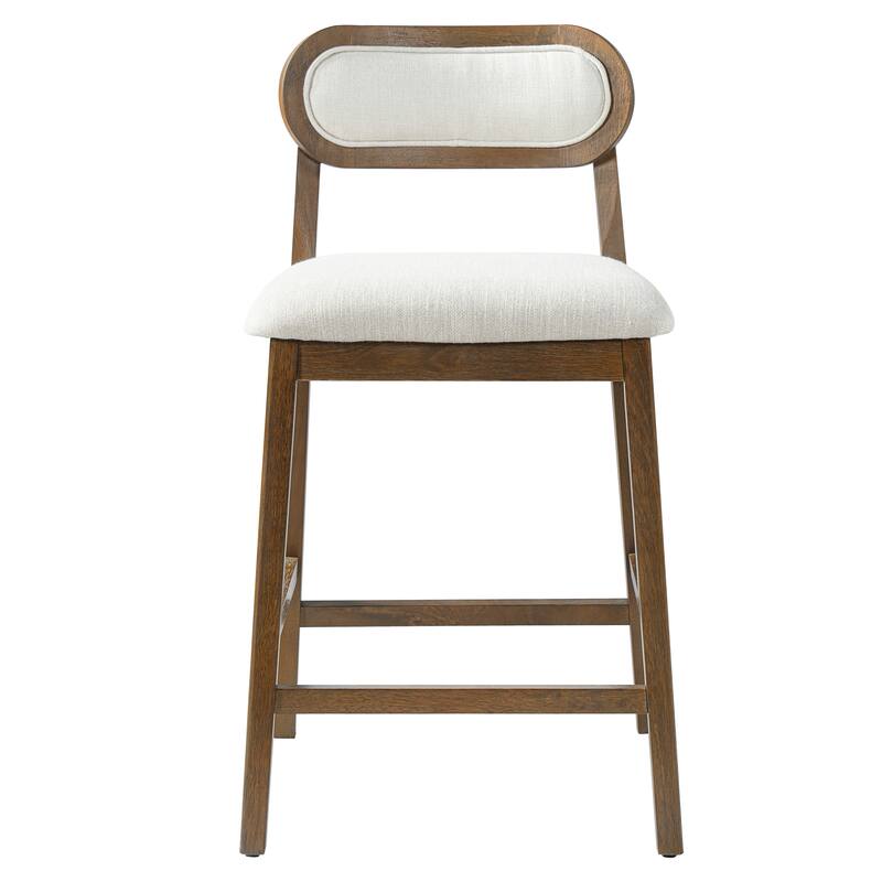 Christopher Knight Home - Kavo Modern Counter Height Bar Stools with Padded Seat & Adjustable Foot Glides