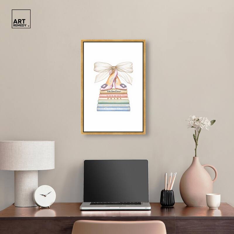 Bibliotheca Belle Canvas by Art Remedy