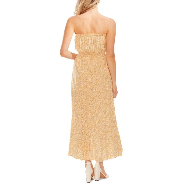 vince camuto strapless dress
