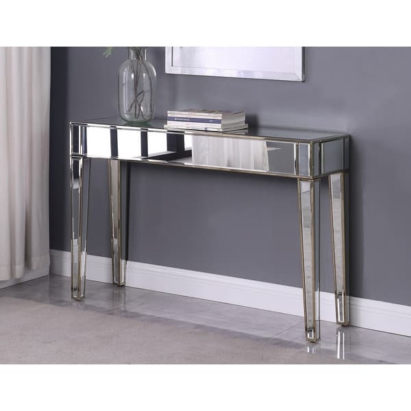 Best Master Furniture Silver Mirrored Metallic Gold Sofa Table Bed