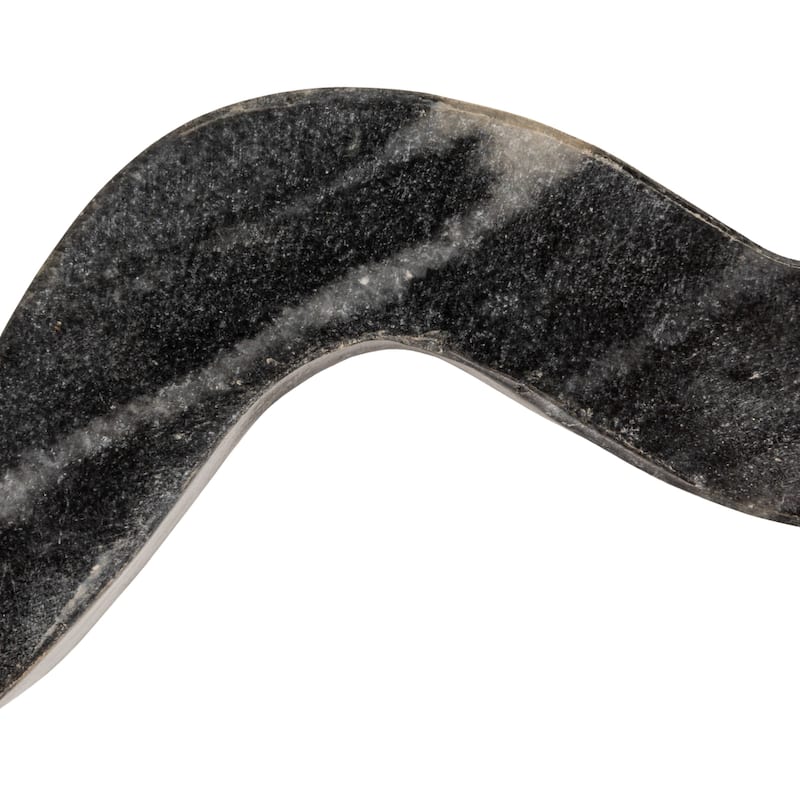 Marble Wave Double Taper Candle Holder - 14.5"L x 4.0"W x 2.0"H