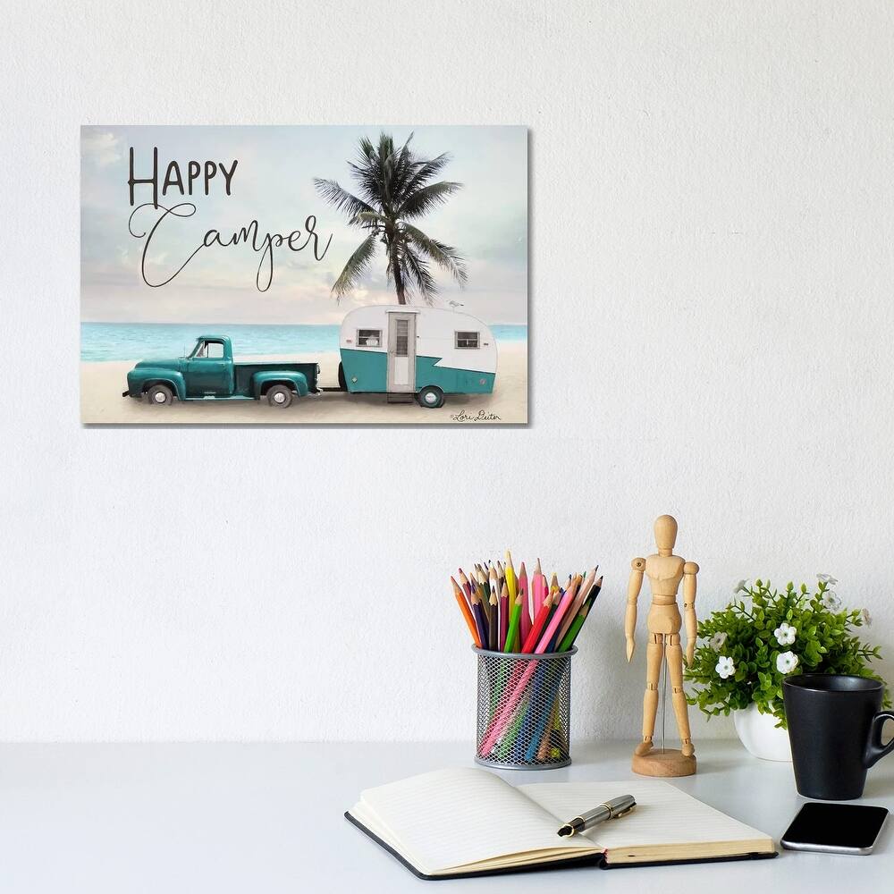 iCanvas "Happy Camper " by Lori Deiter Canvas Print