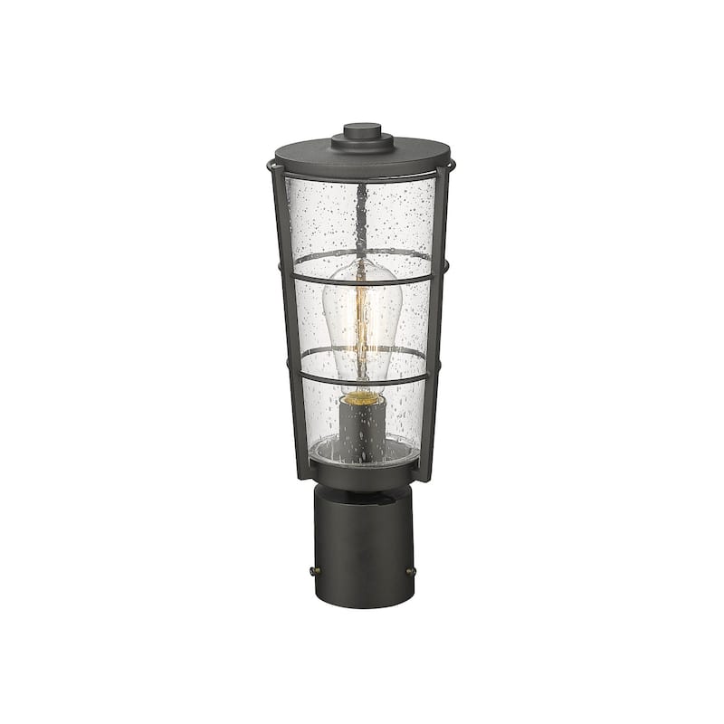 Z-Lite Helix 15" Tall Outdoor Single Head Post Light