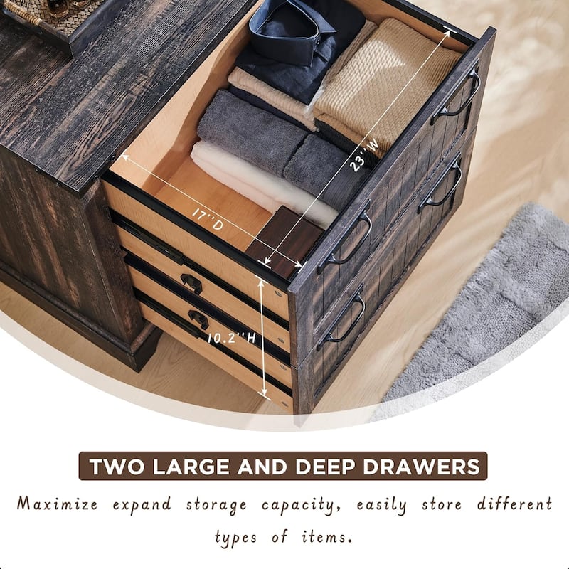Farmhouse File Cabinet, Wood Filing Cabinets, Office Storage Cabinet
