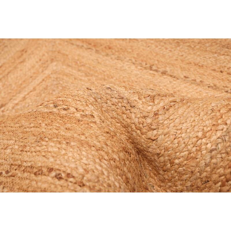 ECARPETGALLERY Flat-Weave Palas Denizli Tan Jute Rug - 5'7 x 7'7
