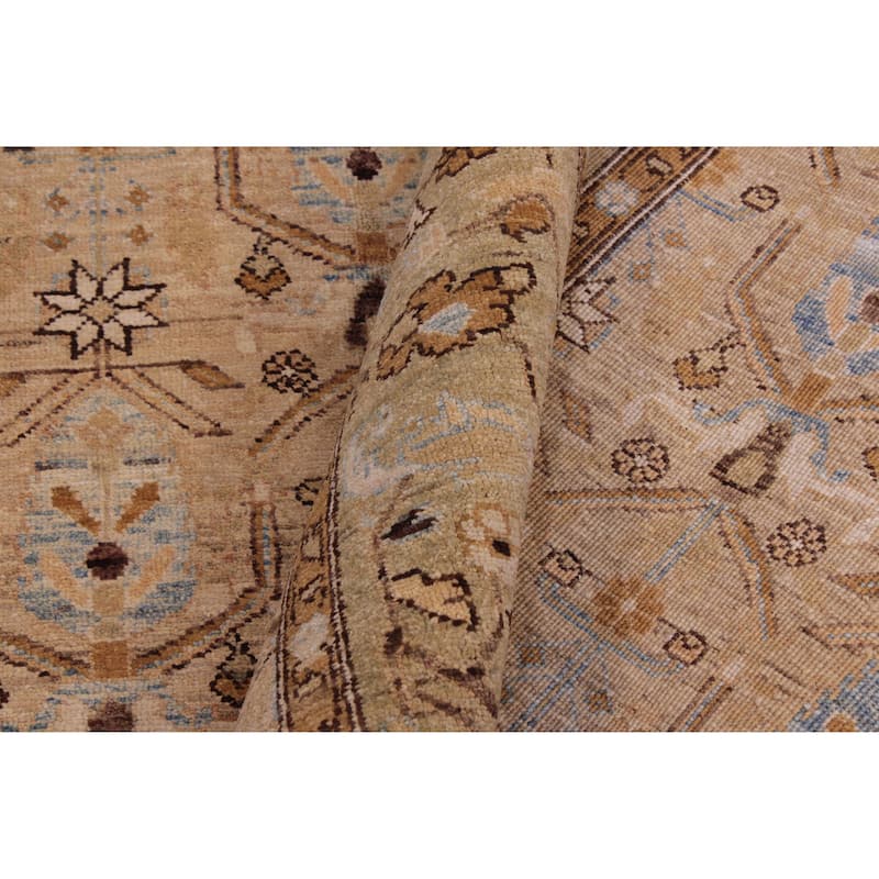 Vintage Herati Bidjar Hand Knotted Wool Rug