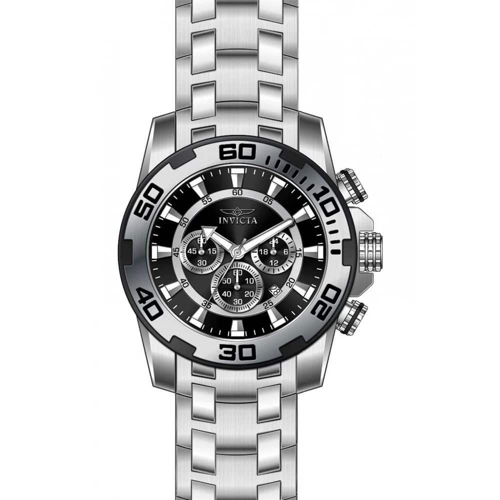 Invicta Men's 22318 Pro Diver Quartz Chronograph Black Dial Watch